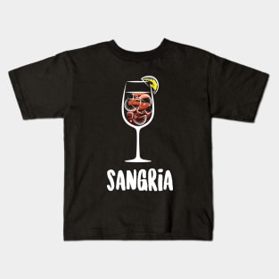 Sangria Cocktail Drink Kids T-Shirt